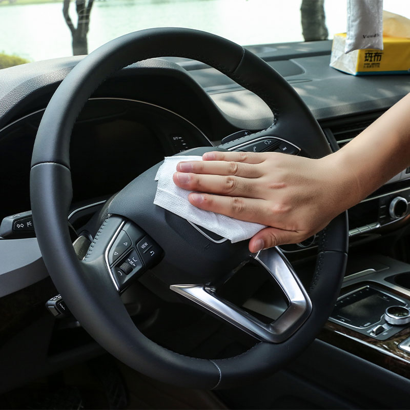 Cleaning the Steering Wheel with Ease