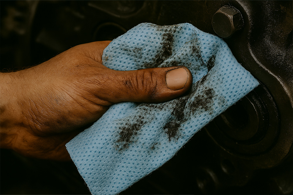 Heavy oil cleaning